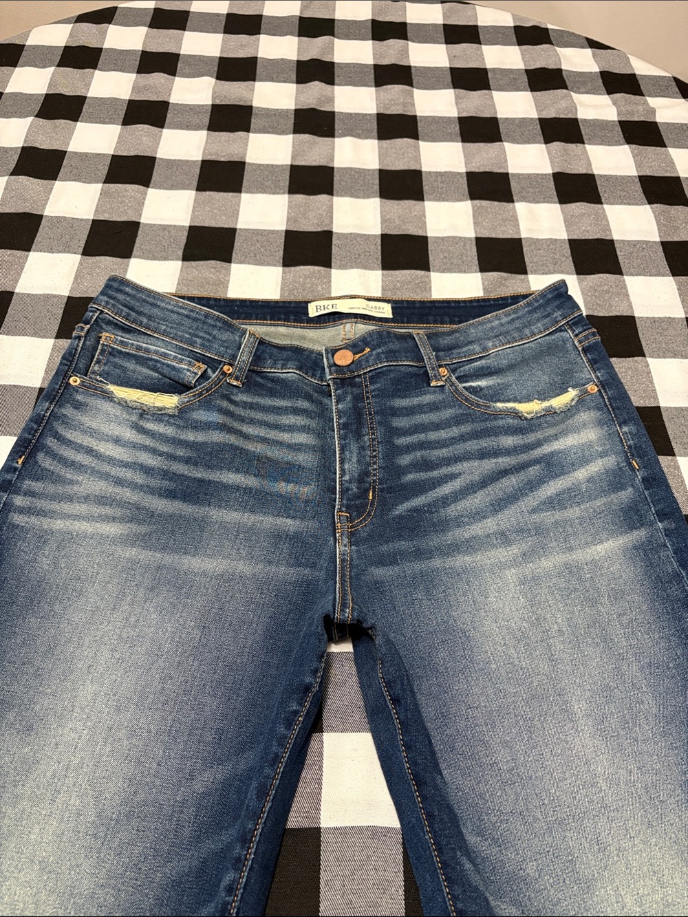 Buckle BKE Gabby Curvy Fit High Rise Straight Jean 32 x 33.5 cuffed/ 35 unrolled - Picture 3 of 12
